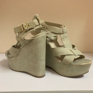 Steve Madden Leather Wedges